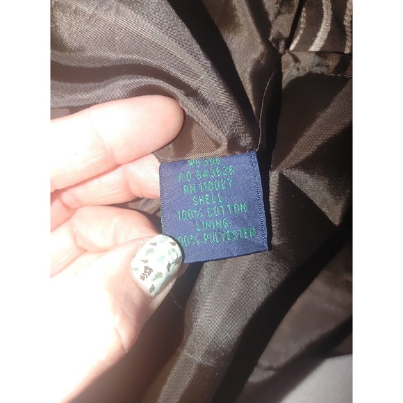 Boden Womens Brown A-Line Skirt Size 8R Polka Dot Applique Side Zip Cott… - Picture 6 of 9